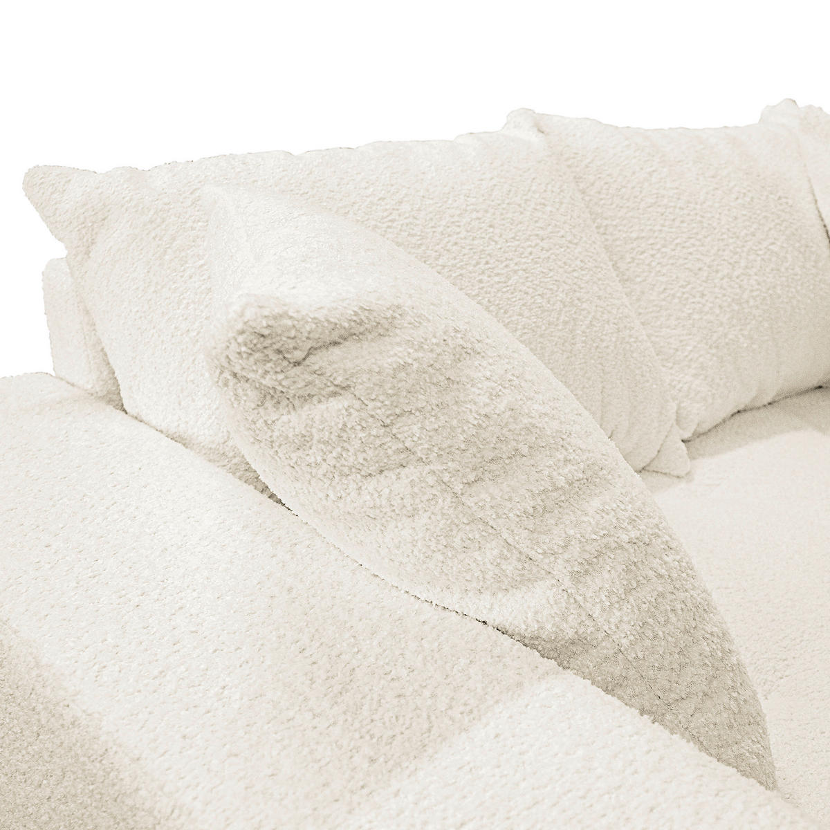 ROHOVÁ SEDACIA SÚPRAVA, textil, biela - čierna/biela, Design, drevo/textil (247/174cm) - MID.YOU
