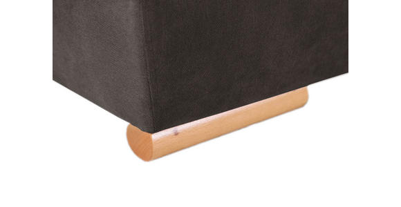SCHLAFSOFA Flachgewebe Schlammfarben Rückenkissen, Bettkasten, Schlaffunktion, Rücken echt, Armteilverstellung  - Schlammfarben/Buchefarben, Design, Holz/Textil (200/75/92cm) - Carryhome
