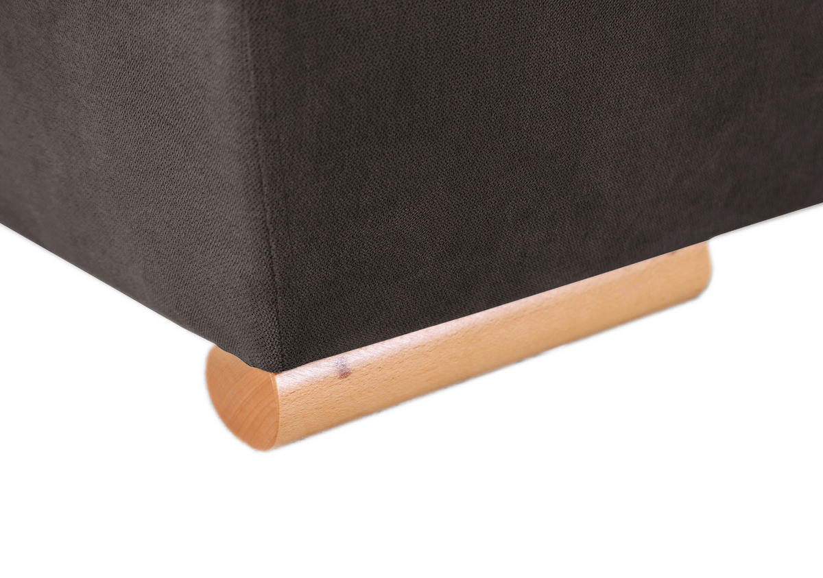 BÄDDSOFFA i flatväv lerfärgad  - lerfärgad/bokfärgad, Design, trä/textil (200/75/92cm) - Livetastic