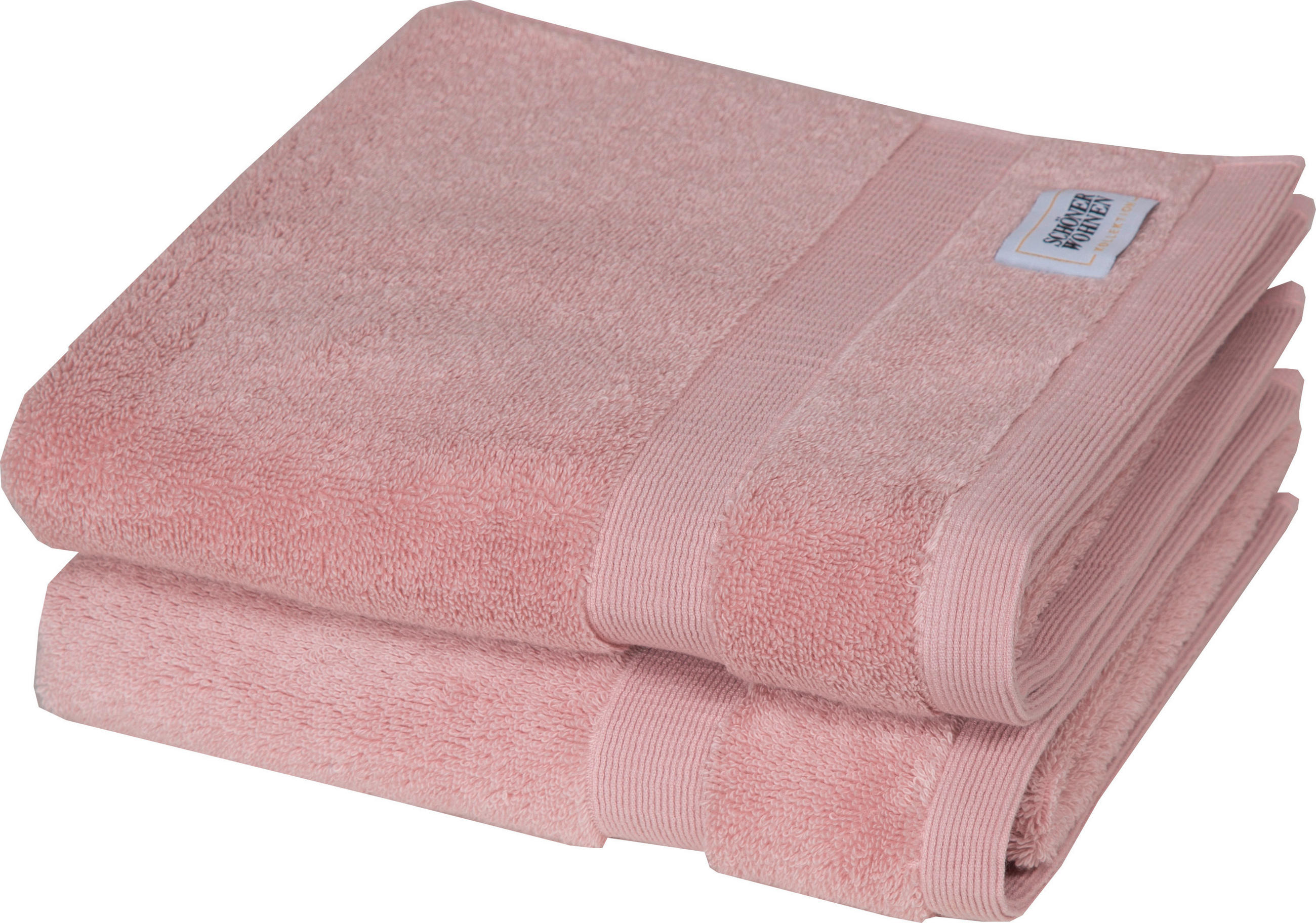 Handtuch 2er-Set SW-Cuddly Altrosa 2-teilig  - Altrosa, Basics, Textil (50/100cm) - Schöner Wohnen