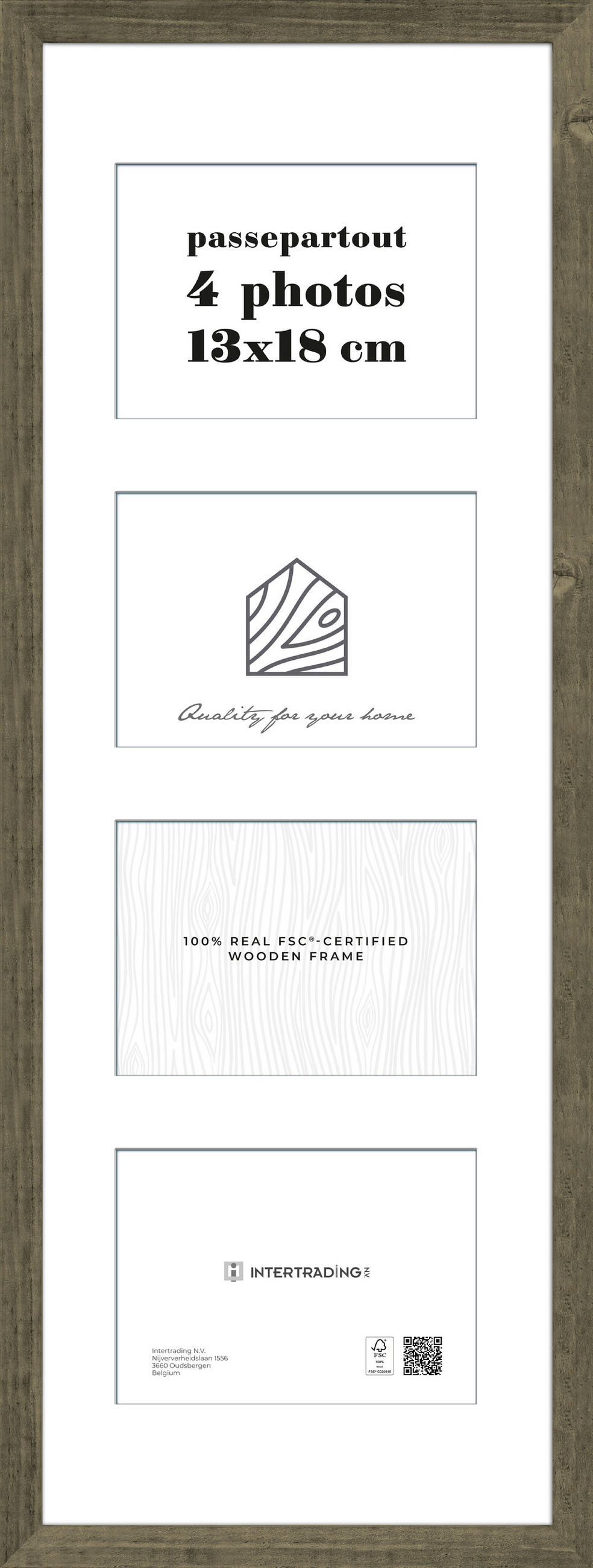 BILDERRAHMEN 28,1/74,2/2,5 cm  - Wengefarben, Basics, Holzwerkstoff (28,1/74,2/2,5cm)