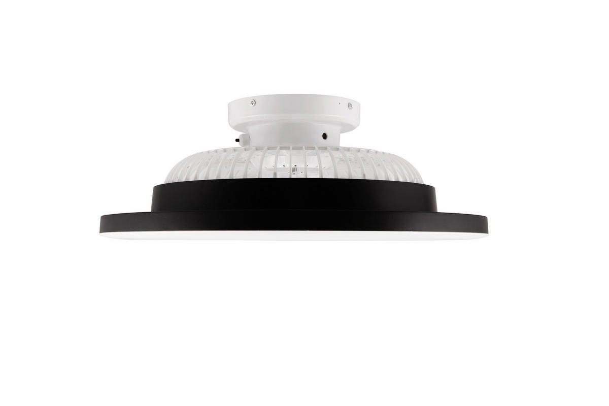 STROPNÝ VENTILÁTOR, 58/20 cm  - priehľadné/čierna, Basics, plast (58/20cm) - Mican