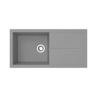 SPÜLE 17501001000500701-83  - Grau, Basics, Glas/Kunststoff (100/21,4/50cm) - Respekta