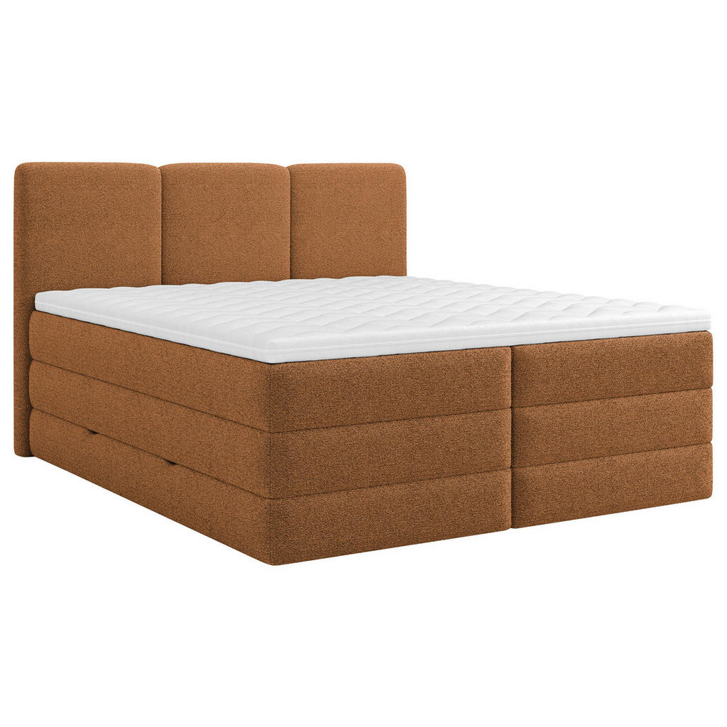 Thumbnail - Mid.you Boxspringbett, Rost, Holz, Textil, Holzwerkstoff, H3 + H4, Höhe ca. 19 cm, 180x200 cm, Bettkasten, gepolstertes ...