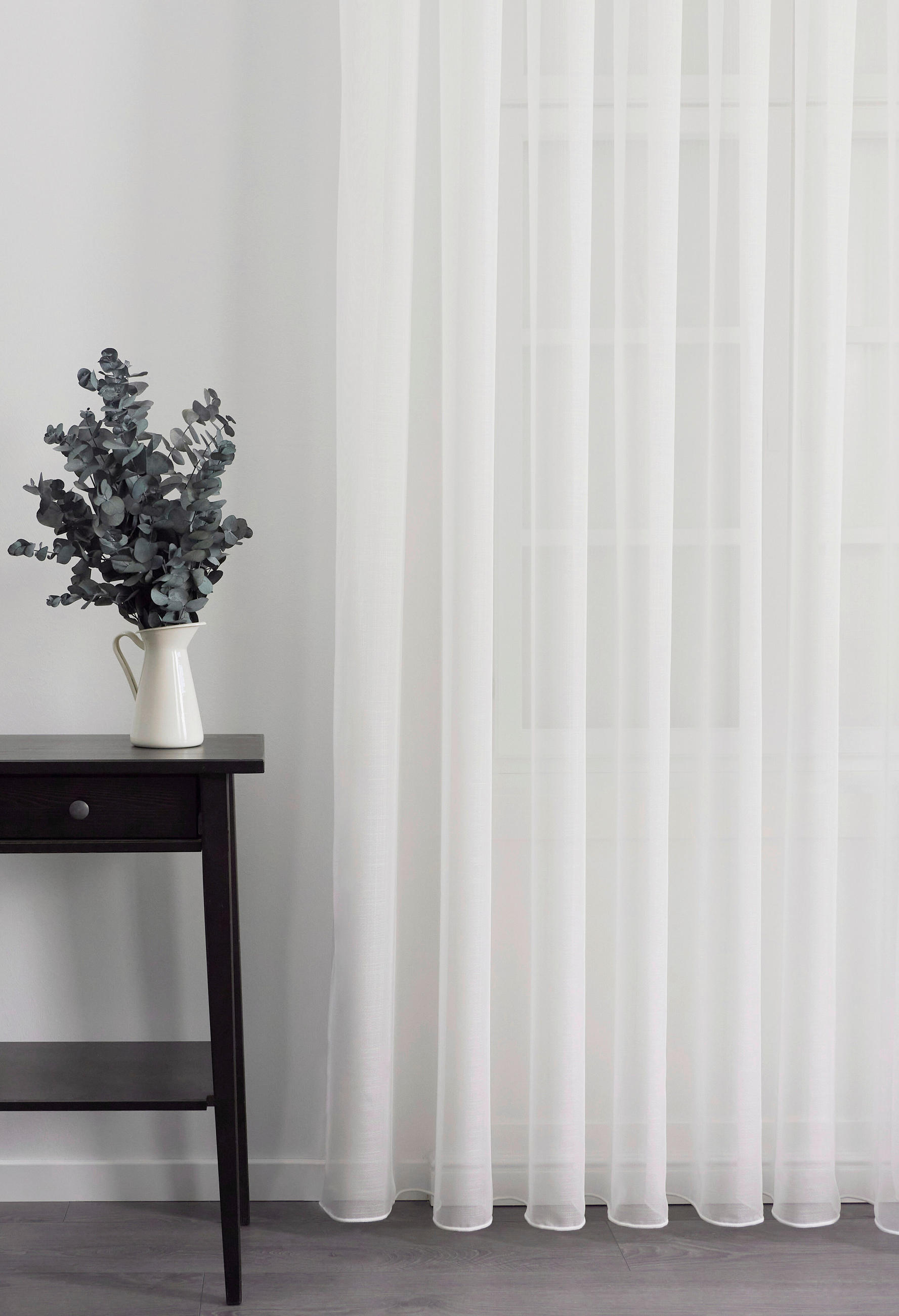 Perdea Tip Plasă  - bej, Basics, textil (300cm)