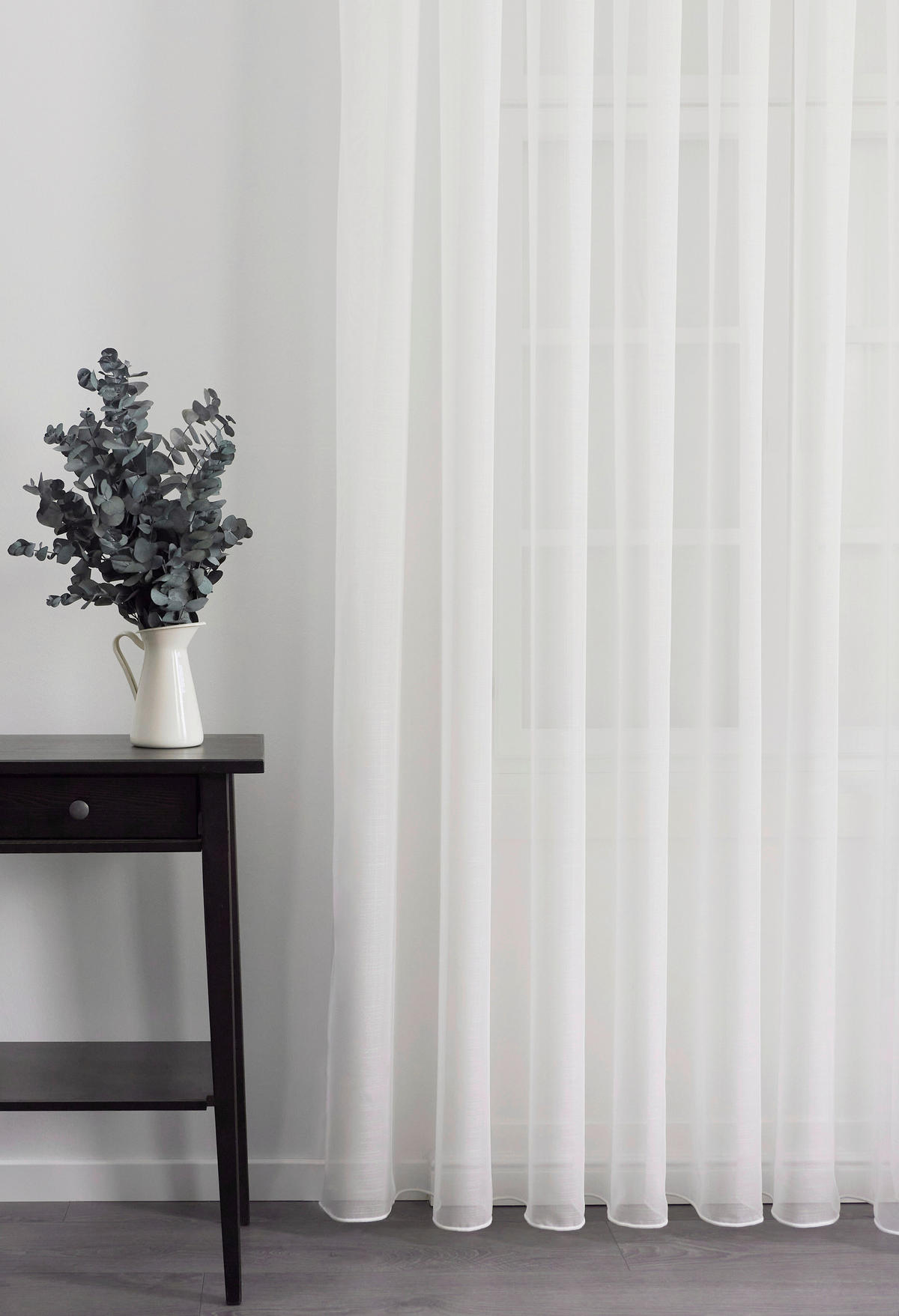 Perdea Tip Plasă  - bej, Basics, textil (300cm)