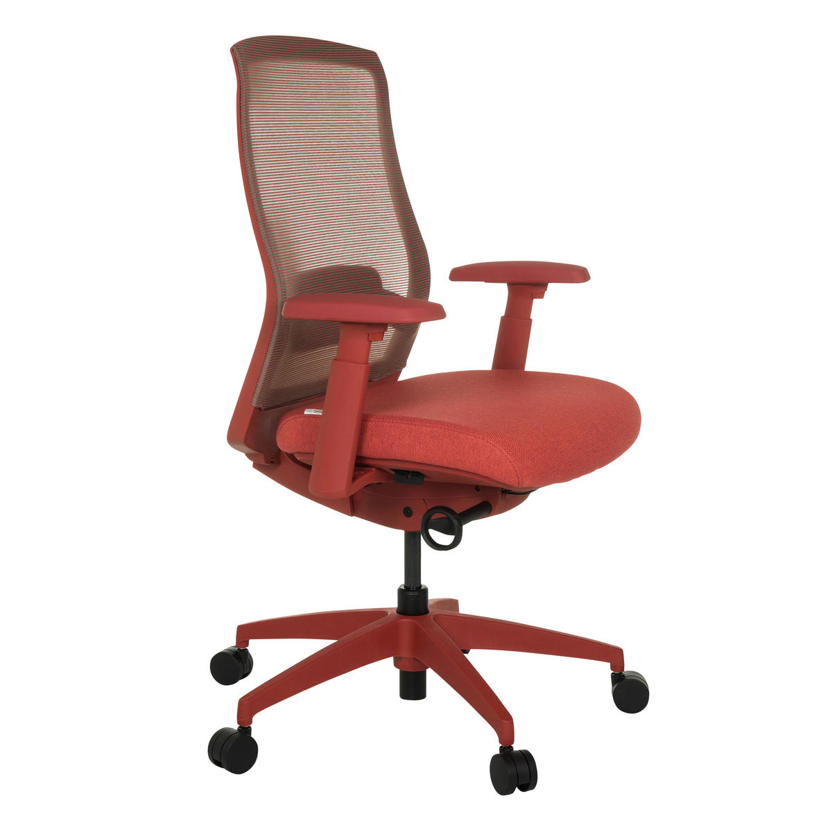 OTOČNÁ ŽIDLE, síťovina, červená - červená, Moderní, textil/plast (65/95 - 103/70cm) - MID.YOU