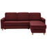WOHNLANDSCHAFT in Leder Rot - Eichefarben/Rot, KONVENTIONELL, Leder/Holz (245/165cm) - Xora WOHNLANDSCHAFT in Leder Rot - Eichefarben/Rot, KONVENTIONELL, Leder/Holz (245/165cm) - Xora