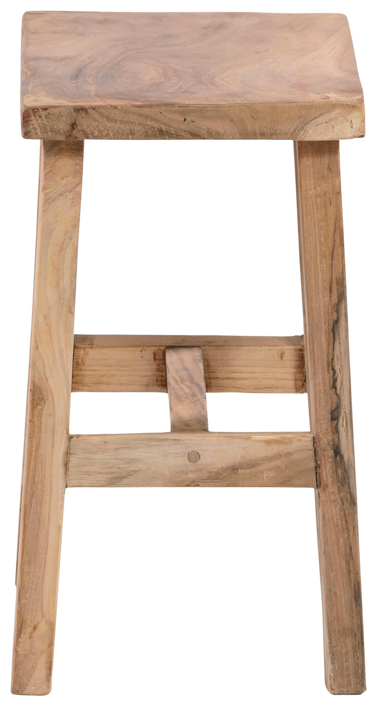 HOCKER Teakholz Naturfarben  - Naturfarben, Natur, Holz (25/45/35cm) - Ambia Garden