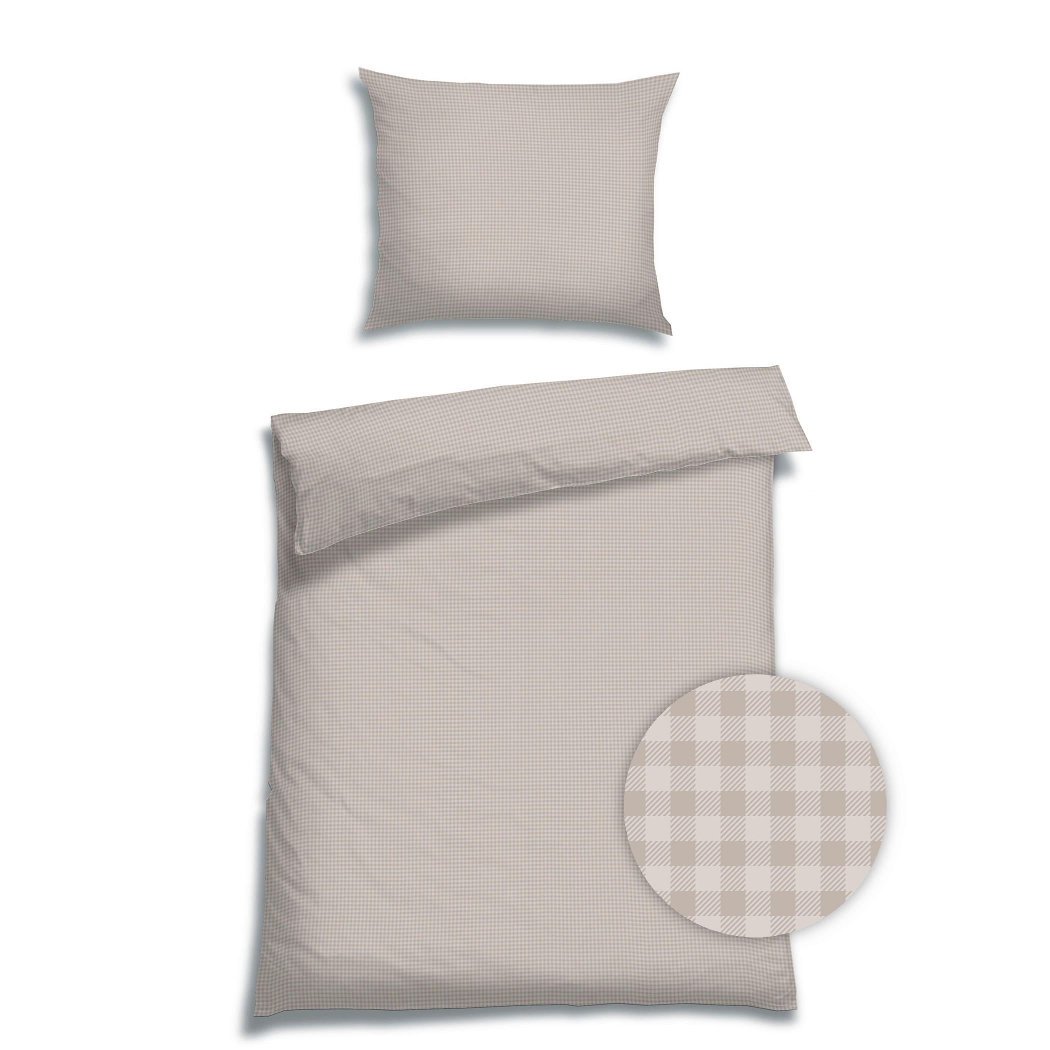 BETTWÄSCHE Satin 140/220 cm  - Beige, Basics, Textil (140/220cm) - Florella