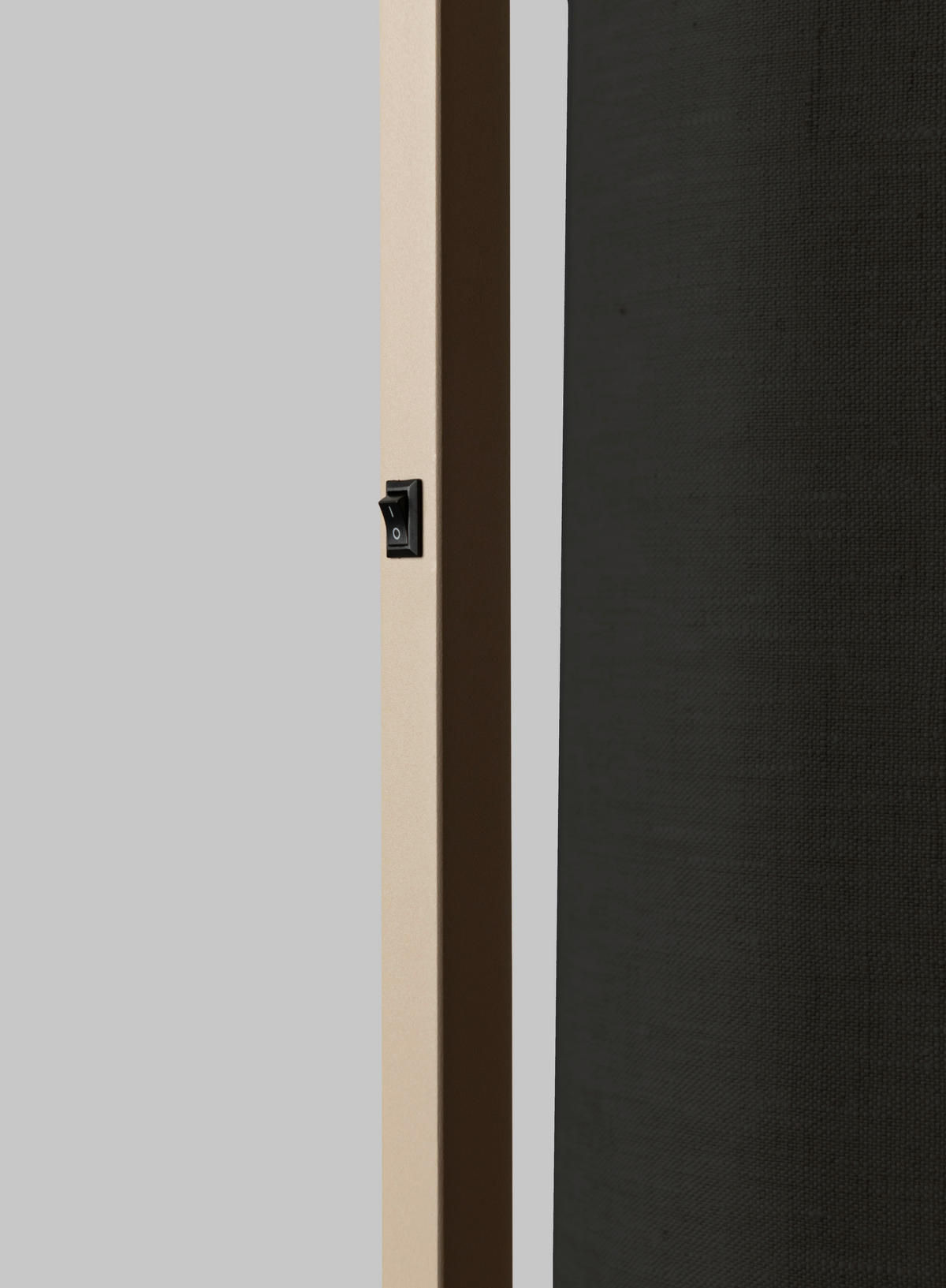 STEHLEUCHTE 30/160 cm    - Sandfarben/Schwarz, Design, Textil/Metall (30/160cm) - It's about Romi