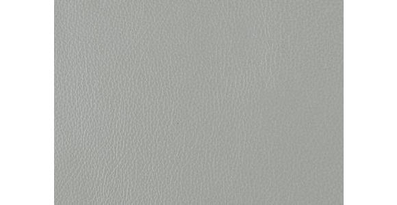 2-SITZER-SOFA  in Echtleder Hellgrau   - Hellgrau/Schwarz, Design, Leder/Metall (180/82/92cm) - Johann Jakob