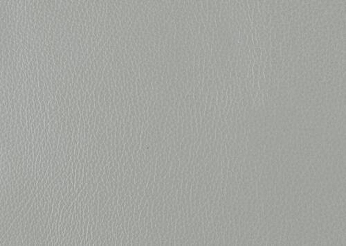 2-SITZER-SOFA  in Echtleder Hellgrau   - Hellgrau/Schwarz, Design, Leder/Metall (180/82/92cm) - Johann Jakob