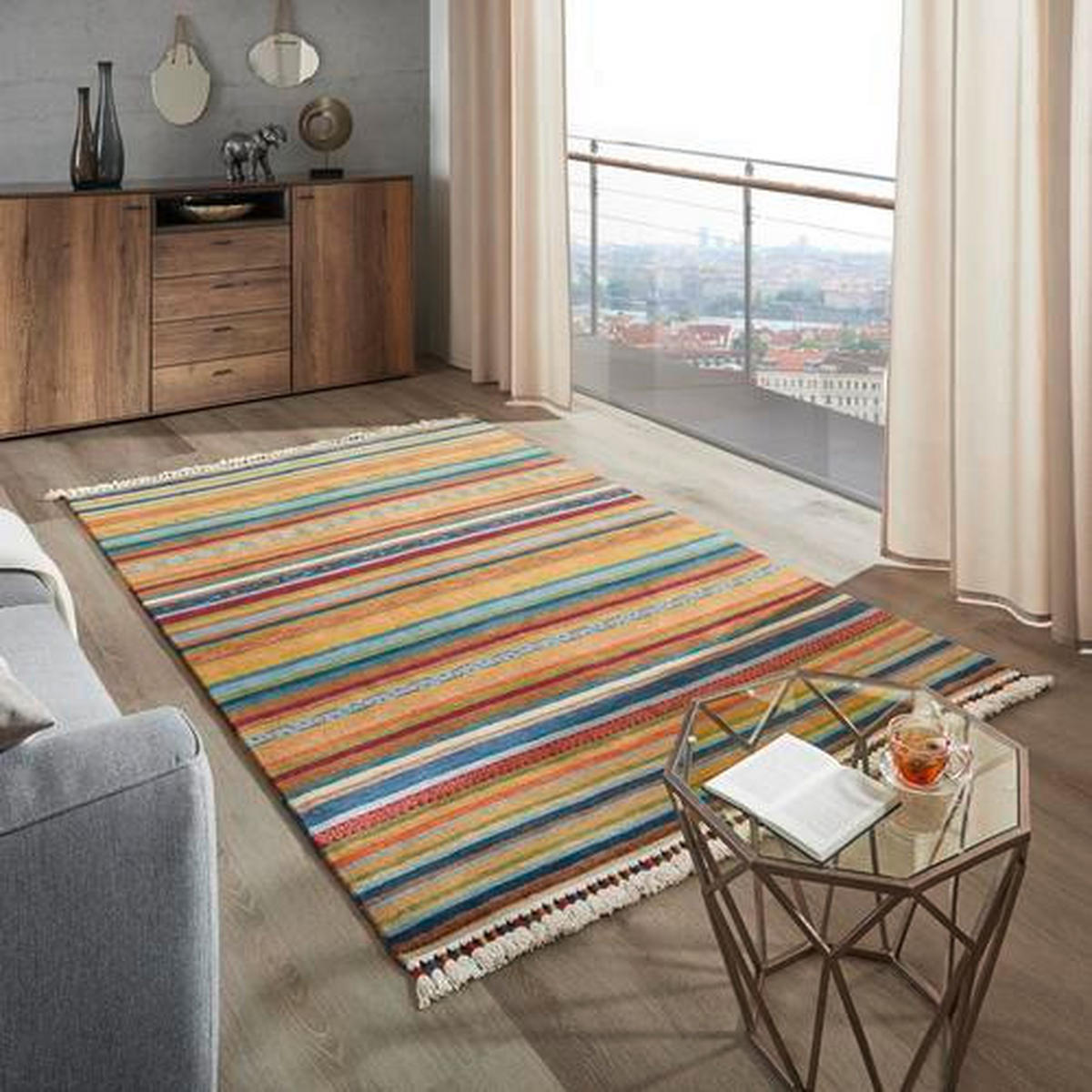 ORIENTÁLNY KOBEREC, 120/180 cm, viacfarebná - viacfarebná, Lifestyle, textil (120/180cm) - Cazaris
