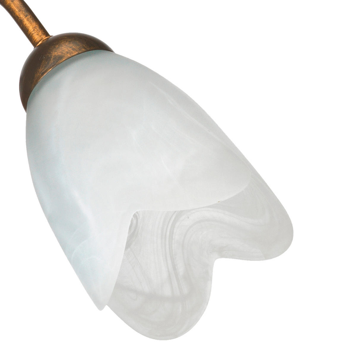 WANDLEUCHTE 13/30/23 cm   - Cognac, KONVENTIONELL, Glas/Metall (13/30/23cm)