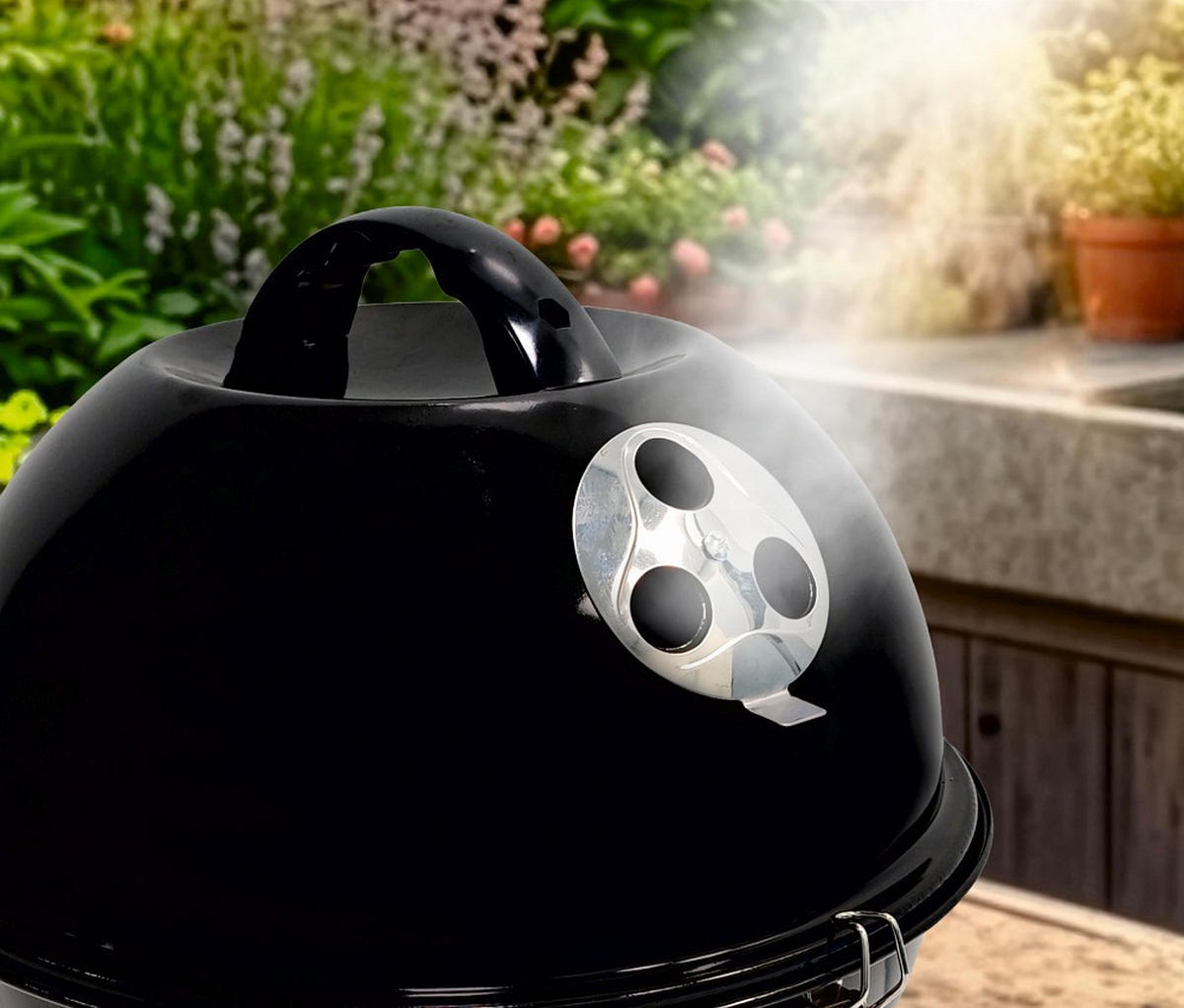 KUGELGRILL  Schwarz  - Schwarz, Basics, Kunststoff/Metall (37/46/37cm) - Landmann