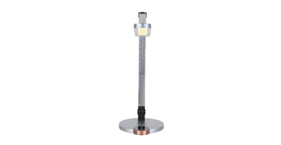 LED-SCHREIBTISCHLEUCHTE - Chromfarben/Anthrazit, Basics, Kunststoff/Metall (76cm) - Novel