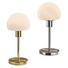 LED-TISCHLEUCHTE - Chromfarben/Nickelfarben, Design, Glas/Metall (30,5cm) - Boxxx