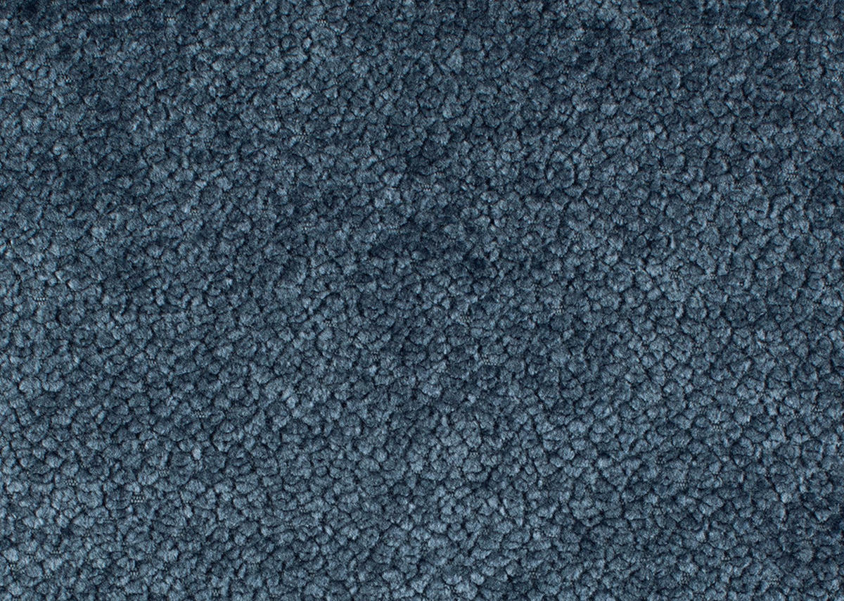 2-SITZER-SOFA in Plüsch Dunkelblau  - Creme/Schwarz, MODERN, Kunststoff/Textil (177/86/105cm) - Hom`in