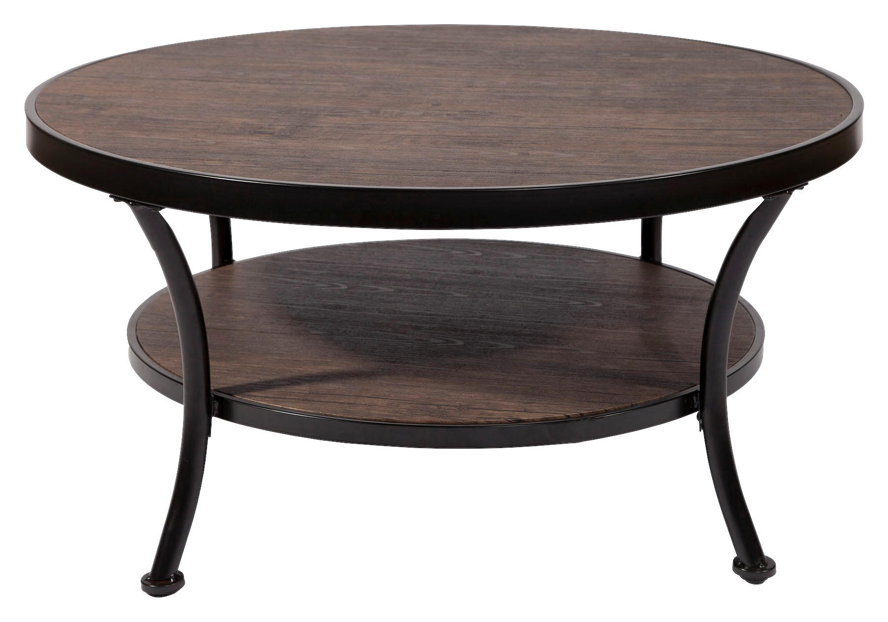 SOFFBORD i metall, trämaterial 91/55 cm  - brun/svart, Design, metall/trämaterial (91/55cm) - Best Price