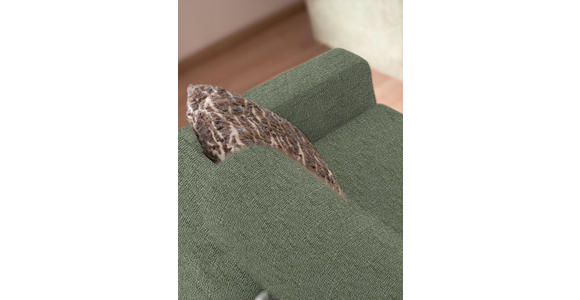 3-SITZER-SOFA in Flachgewebe Hellgrün  - Chromfarben/Hellgrün, Design, Textil/Metall (195/83/85cm) - Xora
