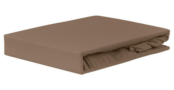 Spannleintuch Jardena 160x200 cm - Taupe, KONVENTIONELL, Textil (140-160/200cm) - Ombra