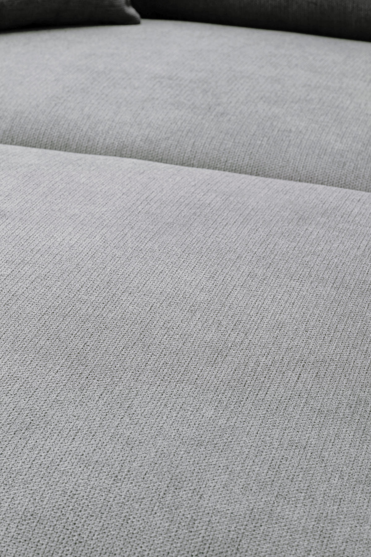 ECKSOFA Grau Webstoff  - Schwarz/Grau, KONVENTIONELL, Textil/Metall (196/304cm) - Hom`in