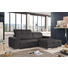 ECKSOFA Flachgewebe Rücken echt - Chromfarben/Anthrazit, Design, Textil/Metall (257/178cm) - Carryhome