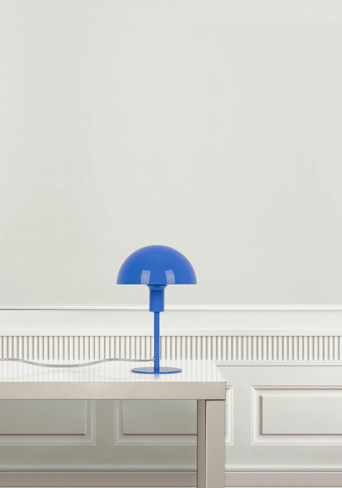 STOLNÍ LAMPA, E14, 16/25 cm  - modrá, Design, kov (16/25cm) - Nordlux