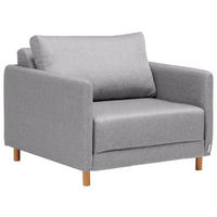 FEKVŐFOTEL textil szürke  - natúr színű/szürke, Konventionell, műanyag/textil (89/79/94cm) - Cantus