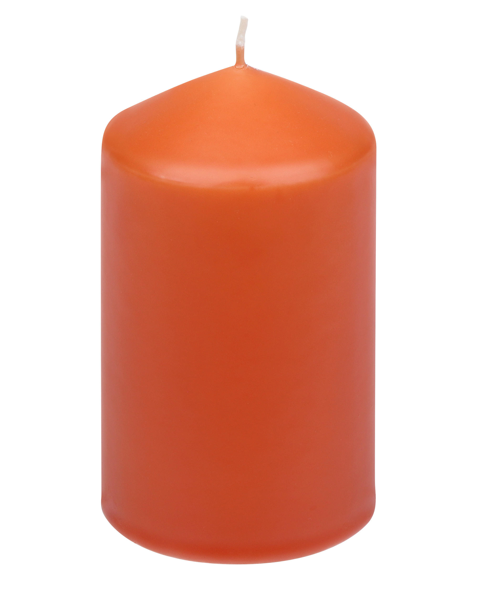 STUMPENKERZE  - Dunkelorange, Basics, Naturmaterialien (5,7/10,0cm)
