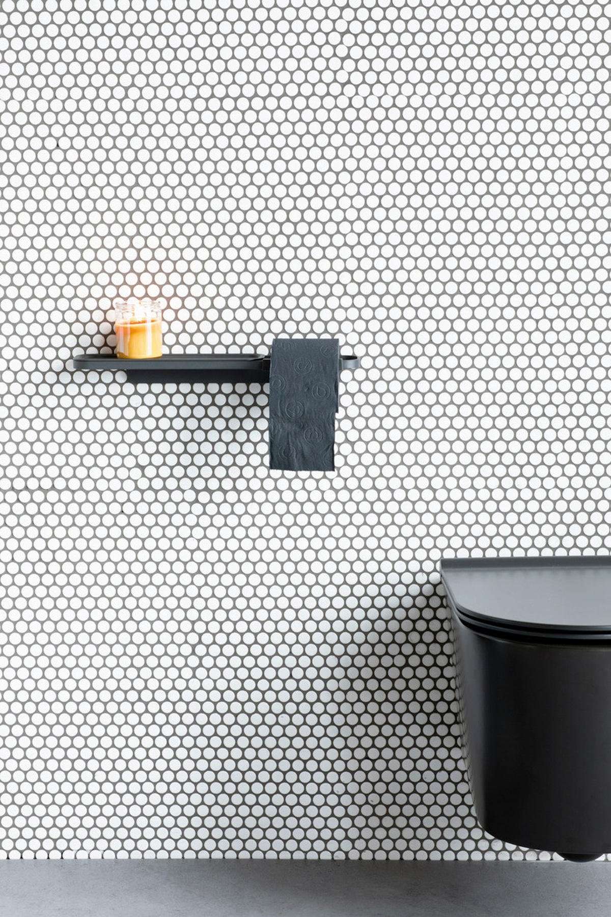 DRŽAČ TOALET-PAPIRA  crna  metal  - crna, Osnovno, metal (42,1/4.4/8.9cm) - Brabantia
