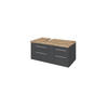 WASCHTISCHUNTERSCHRANK 90/41/47 cm  - Alufarben/Grau, KONVENTIONELL, Holzwerkstoff/Metall (90/41/47cm) - Xora