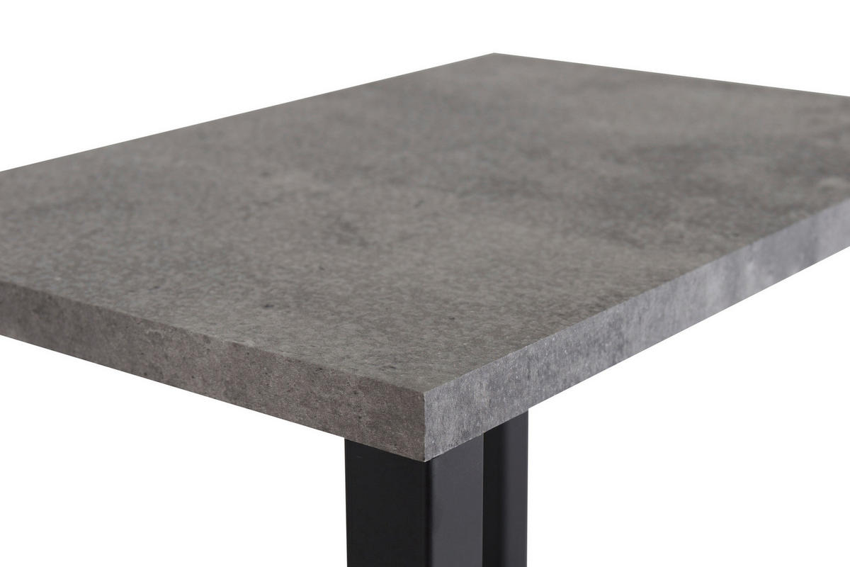 NACHTTISCH 30/70/45 cm furniert  - Schwarz/Grau, Design, Holzwerkstoff/Metall (30/70/45cm) - Livetastic