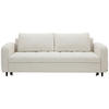 SCHLAFSOFA in Flachgewebe Perlmutt  - Perlmutt/Schwarz, MODERN, Holz/Textil (236/88/101cm) - Stylife