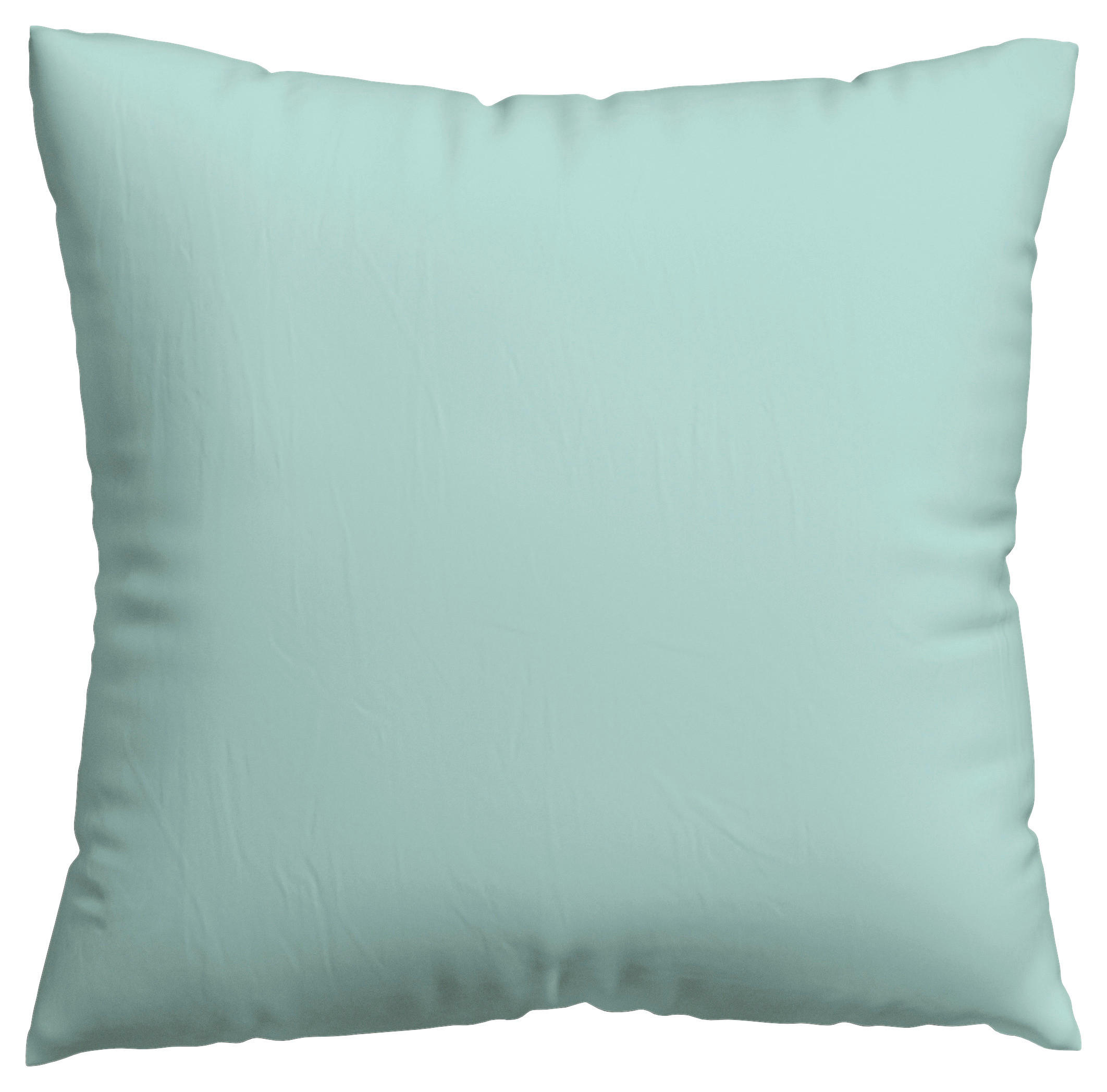 KISSENHÜLLE WOVEN SATIN 40/40 cm  - Türkis, Basics, Textil (40/40cm) - Schlafgut