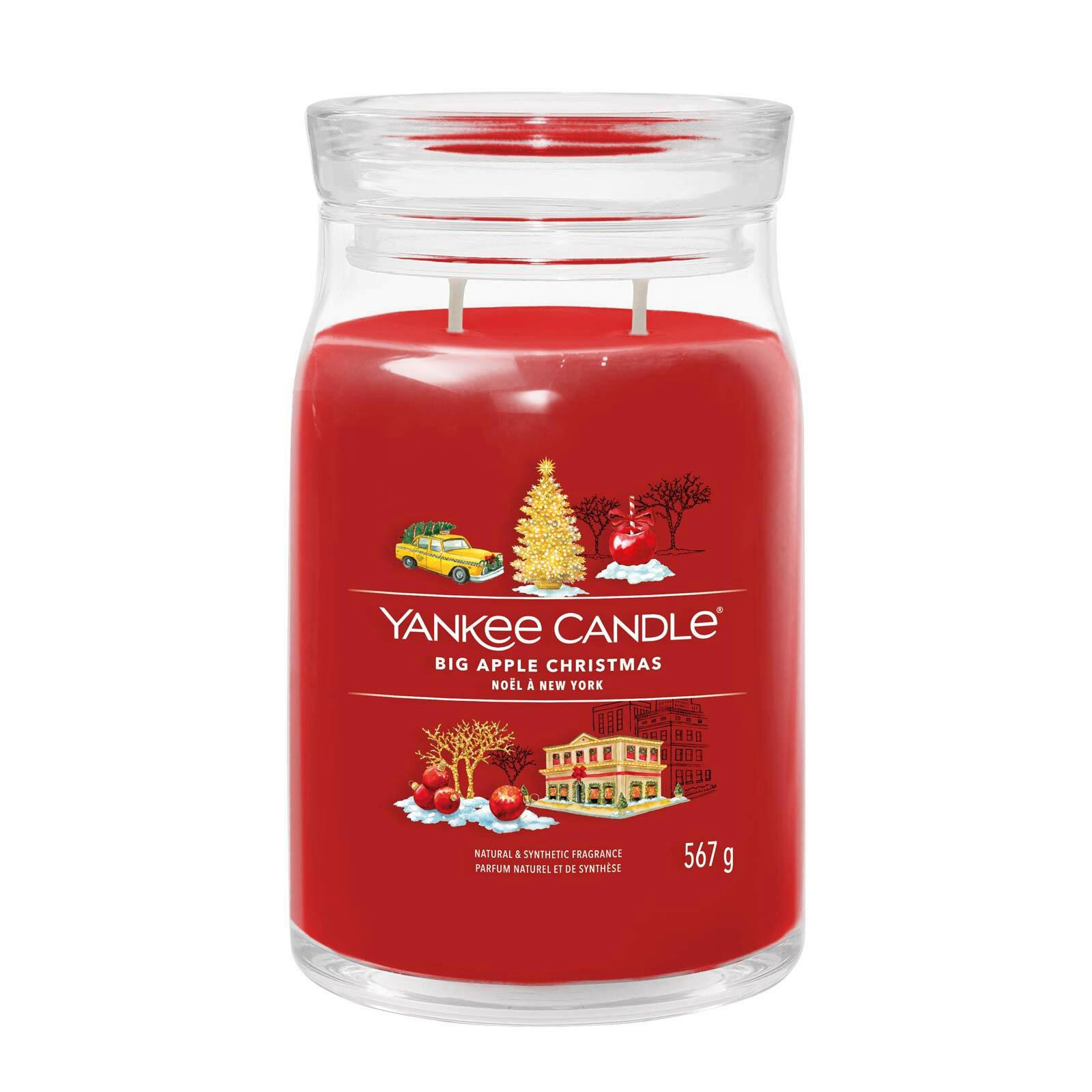 DIŠEČA SVEČA - rdeča, Basics, steklo (9.3/15.7/9.3cm) - Yankee Candle