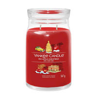 MIRISNA SVEĆA  crvena  - crvena, Osnovno, staklo (9.3/15.7/9.3cm) - Yankee Candle