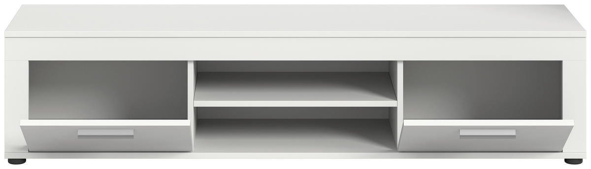 LOWBOARD JAM  in 160/37/40 cm  - Silberfarben/Schwarz, Design, Holzwerkstoff/Kunststoff (160/37/40cm) - MID.YOU