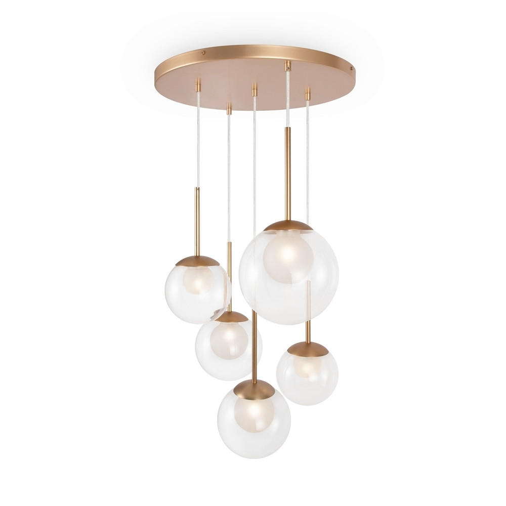 STROPNÍ ZÁVĚSNÉ SVÍTIDLO, 45/64,1 cm  - barvy zlata, Moderní, kov (45/64,1cm) - MAYTONI