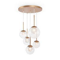 STROPNÍ ZÁVĚSNÉ SVÍTIDLO, 45/64,1 cm  - barvy zlata, Moderní, kov (45/64,1cm) - MAYTONI