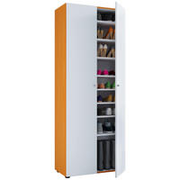 SKOSKÅP Vandol  i 71/180/39 cm  - vit/bokfärgad, Design, trämaterial/plast (71/180/39cm) - MID.YOU