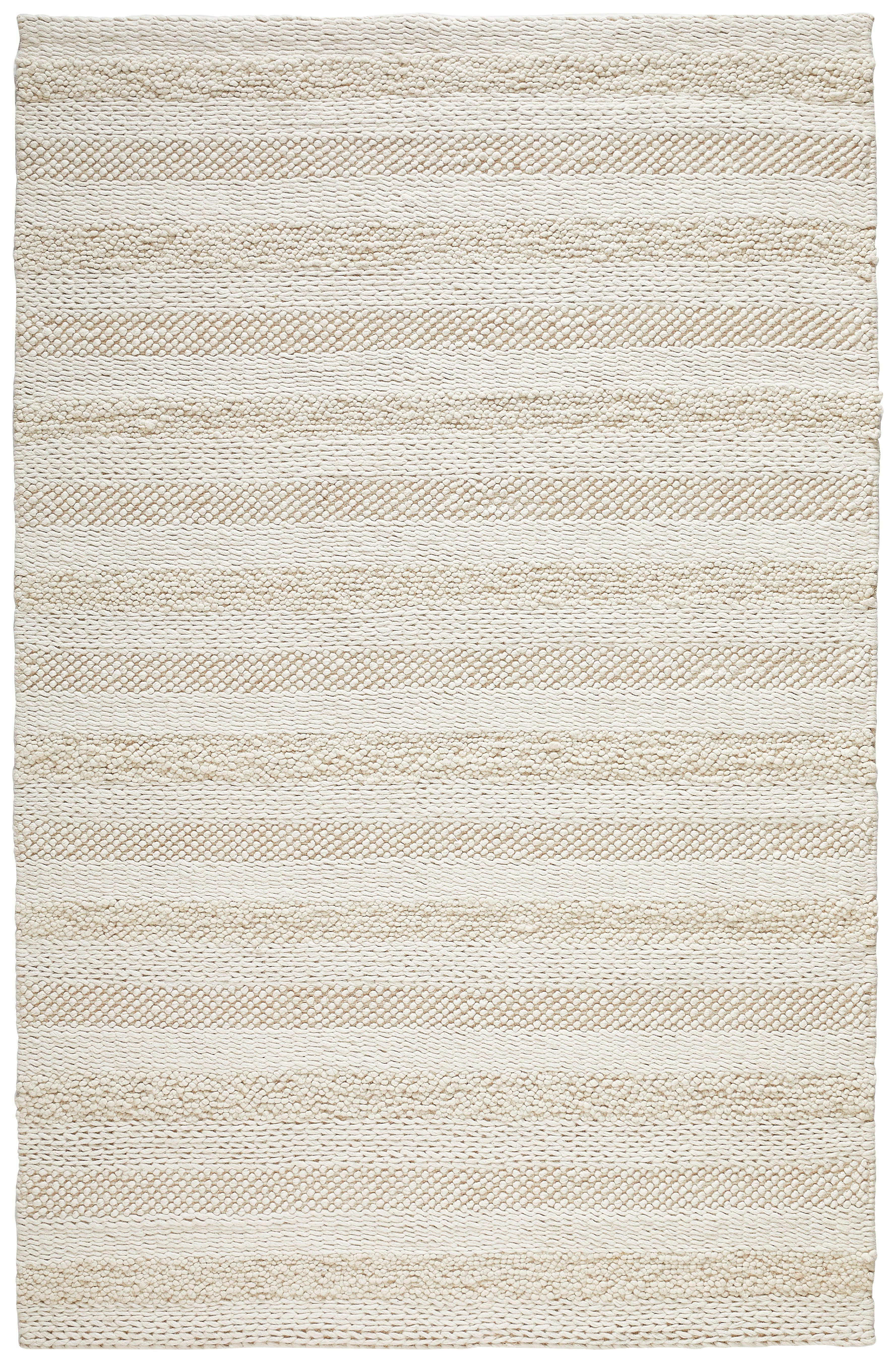 KÉZI SZÖVÉSŰ SZŐNYEG  Nordic Stripes  - krém, Natur, textil (160/230cm) - Linea Natura