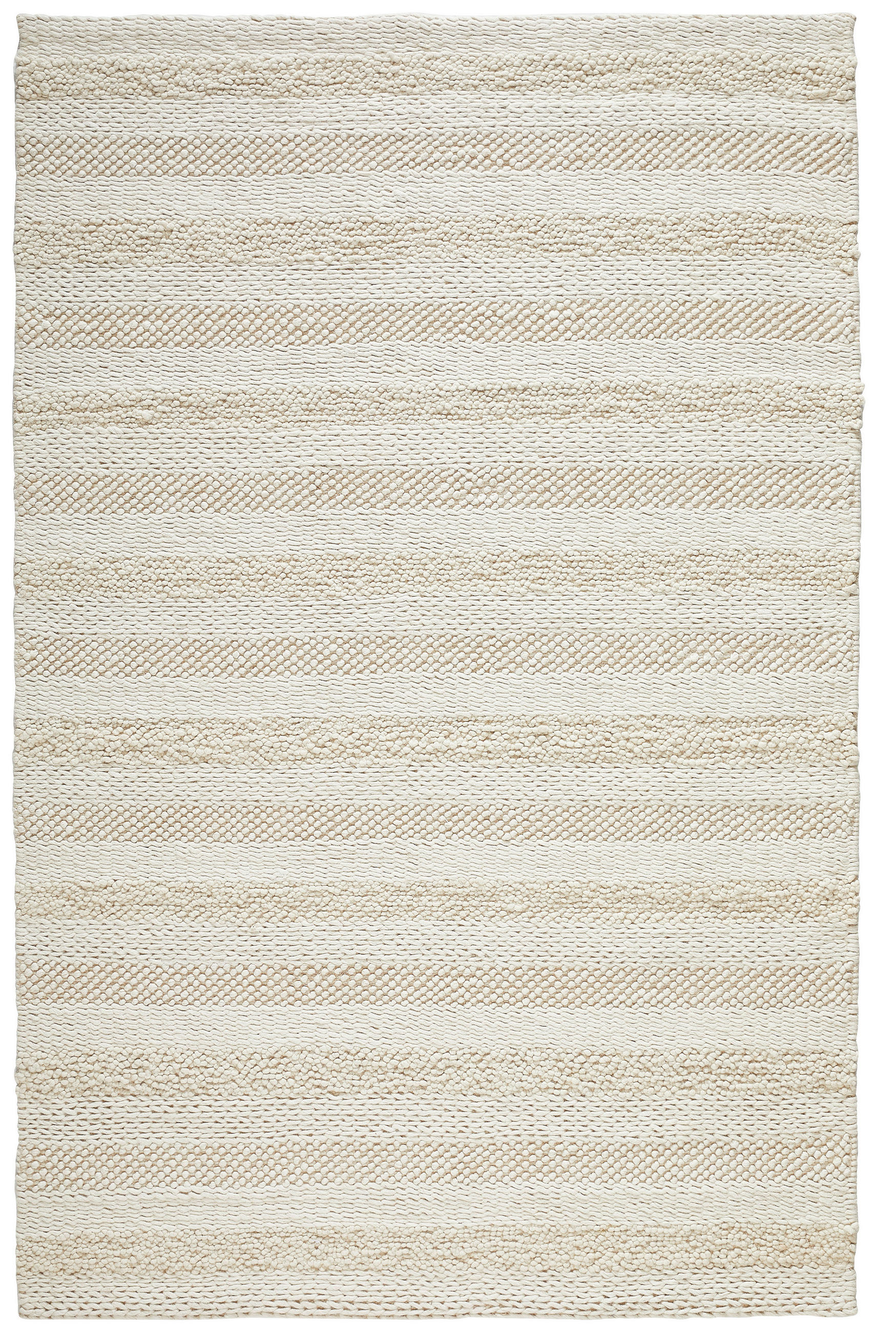 RUČNĚ TKANÝ KOBEREC, 160/230 cm, krémová - krémová, Natur, textil (160/230cm) - Linea Natura