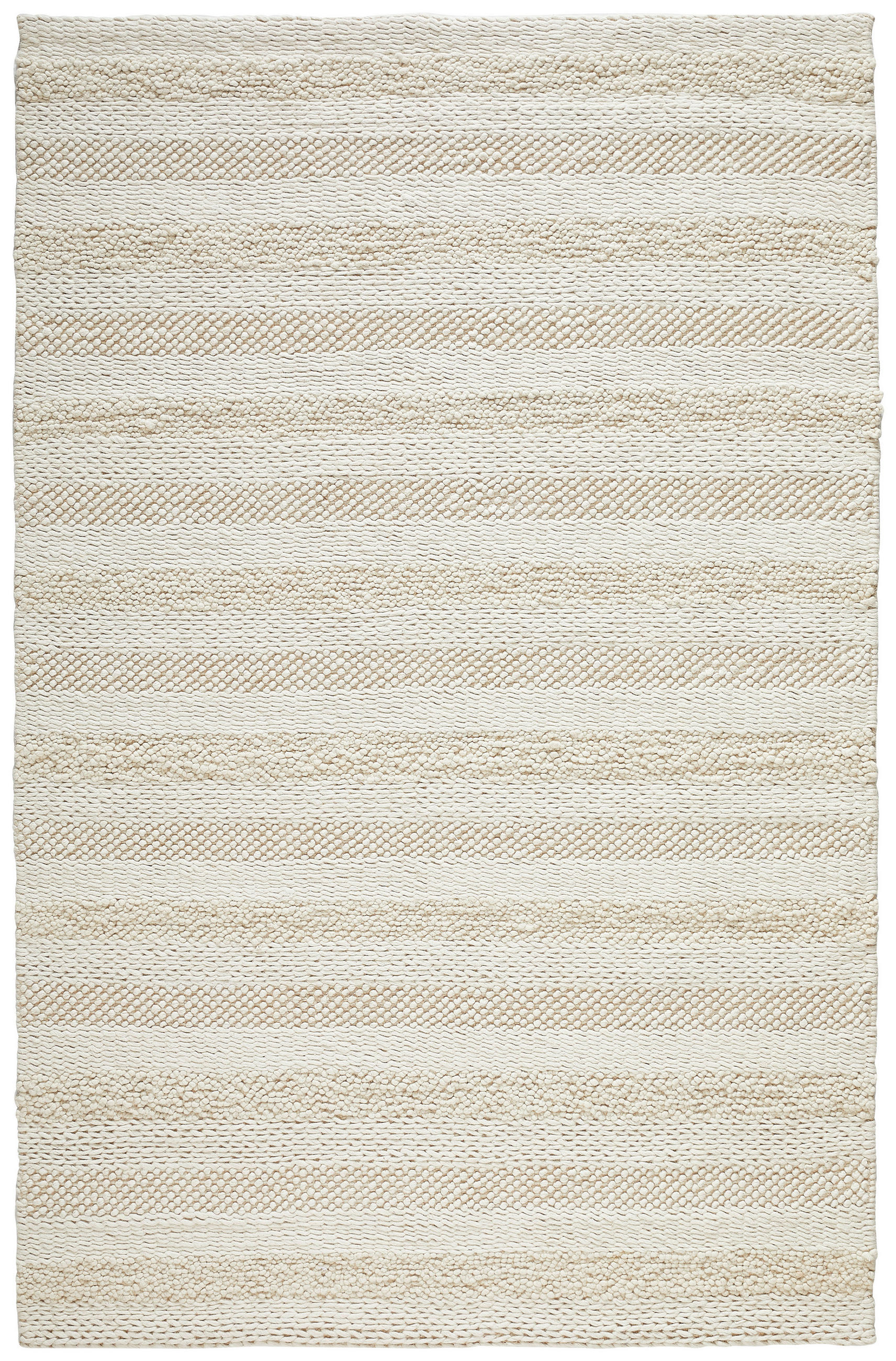 KÉZI SZÖVÉSŰ SZŐNYEG  Nordic Stripes  - krém, Natur, textil (160/230cm) - Linea Natura