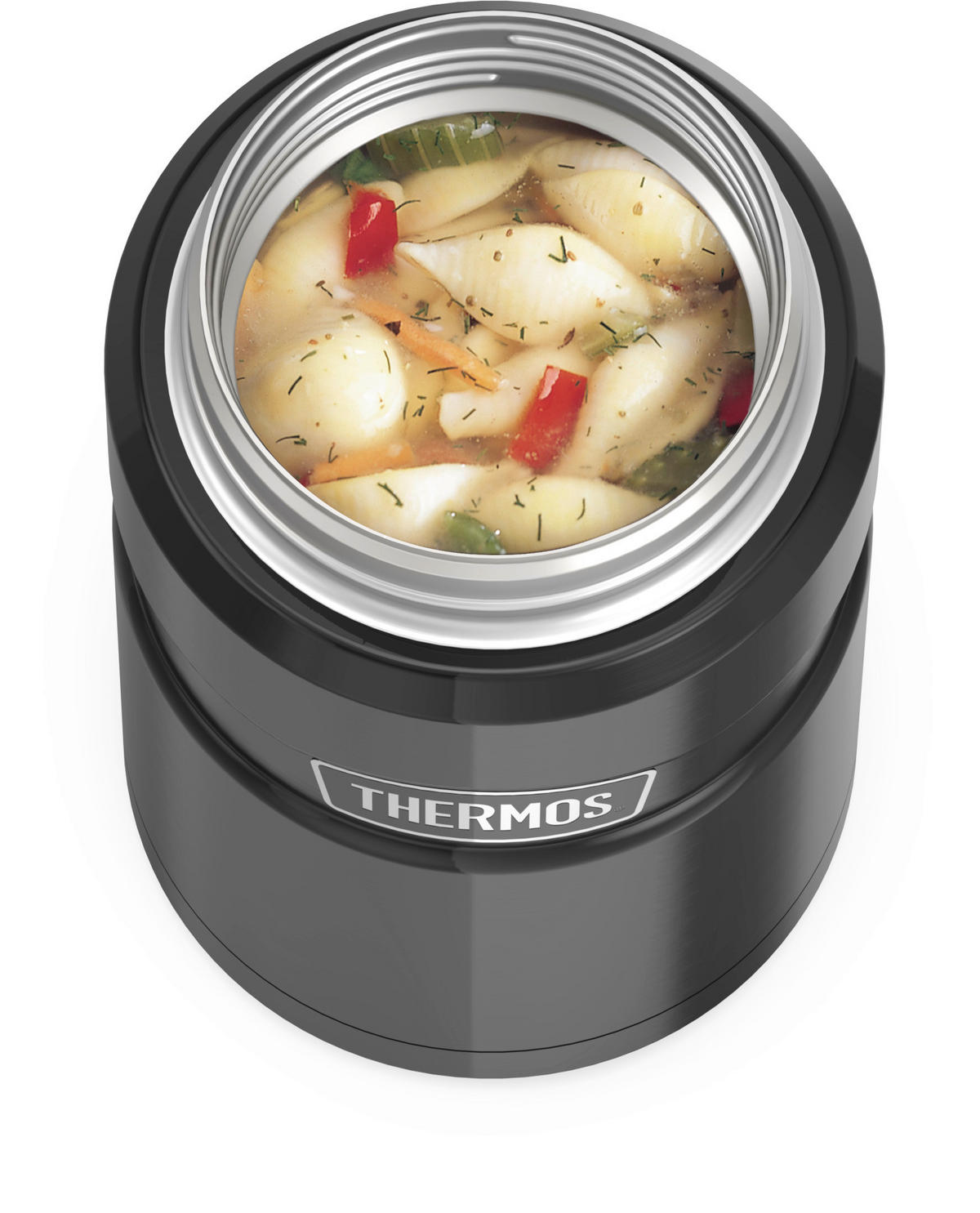 ISOLIERSPEISEGEFÄSS Stainless King 0,71 L  - Schwarz Hochglanz, Metall (0,71l) - Thermos