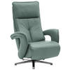 RELAXSESSEL in Leder Opal  - Chromfarben/Opal, Design, Leder/Metall (77/110/87cm) - Valdera