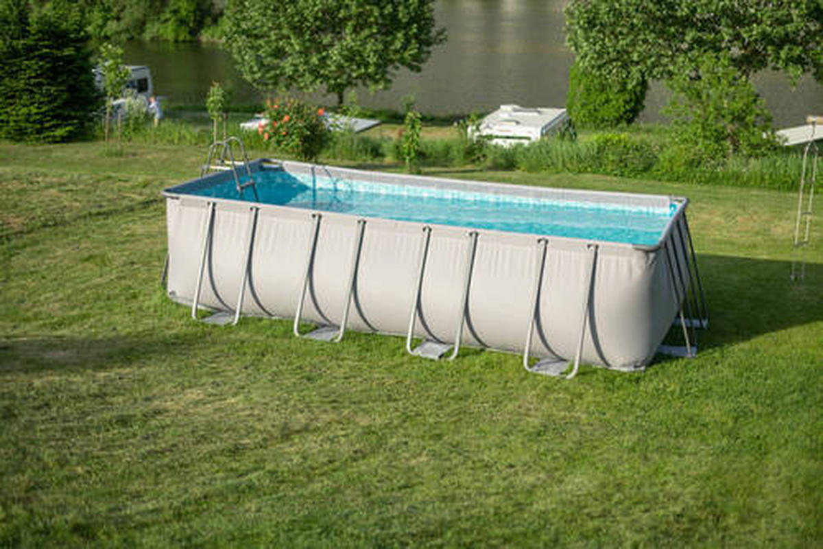 POOL-SET PGP41809522-AN 274/132/549 cm  - Anthrazit, KONVENTIONELL, Kunststoff/Metall (274/132/549cm)