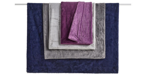 FELLDECKE YUKON 150/200 cm - Anthrazit, Design, Textil (150/200cm) - Novel