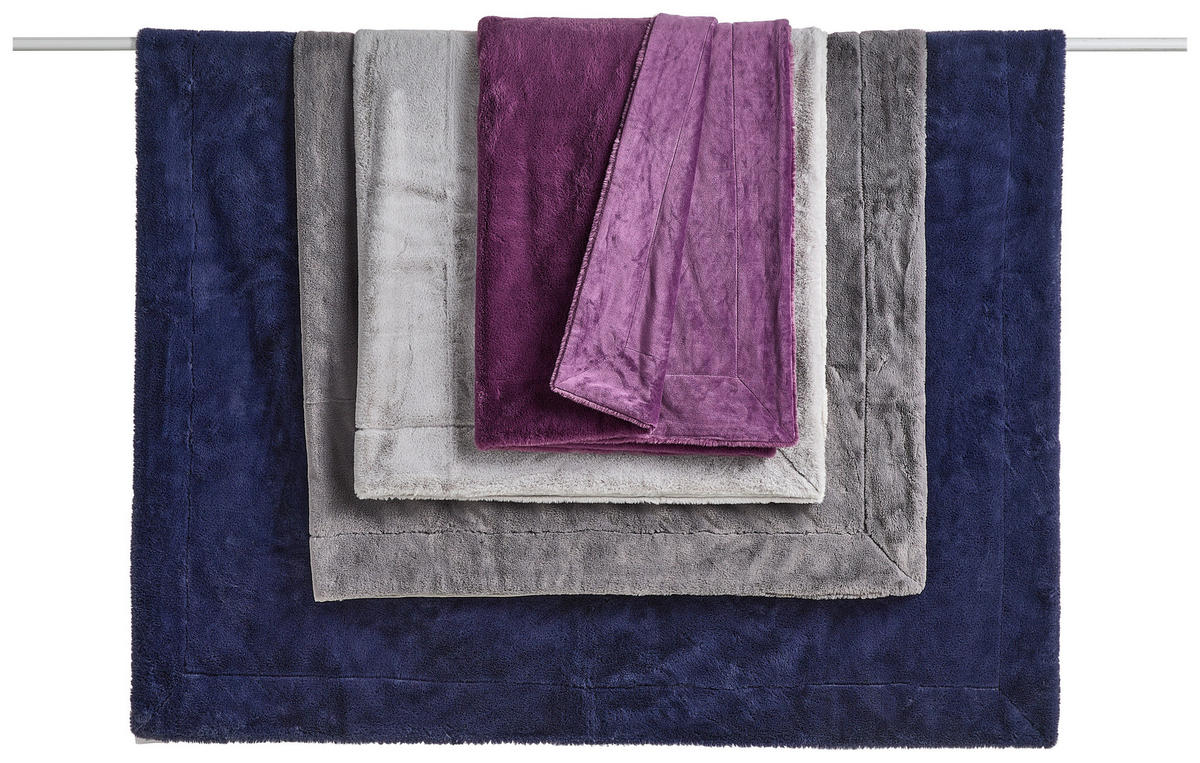 PĂTURĂ DIN BLANĂ 150/200 cm  - antracit, Design, textil (150/200cm) - Novel